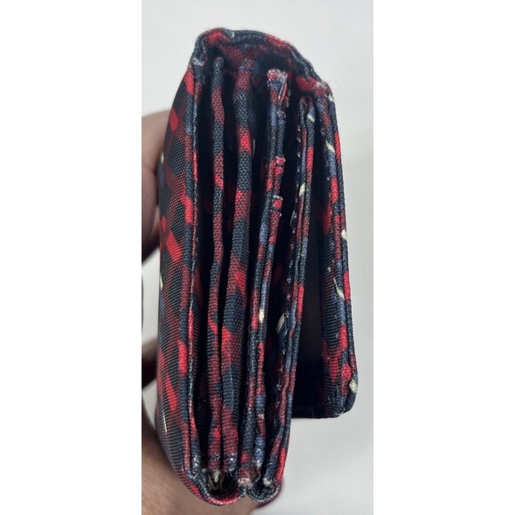 Kipling Wallet Snap Flap Geometric Red Black - Picture 15 of 15